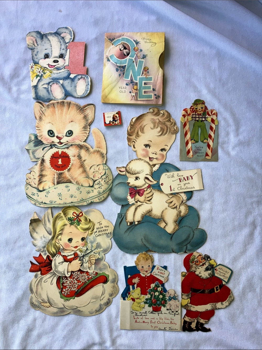 Vintage 1940s cards ephemera